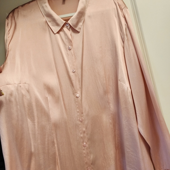 Eileen Fisher silk button down blouse - Picture 3 of 8